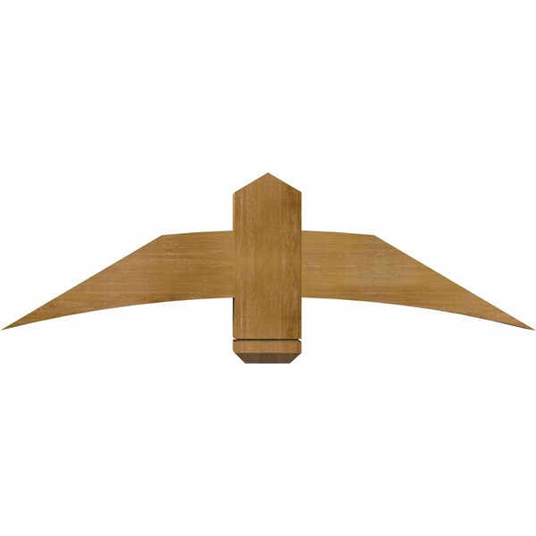 Ekena Millwork Bellingham Rough Sawn Timber Gable Bracket, Western Red Cedar, 48"W x 14"H x 6"D x 6"F, 7/12 Pitch GBW048X14X0606BEL00RWR - main